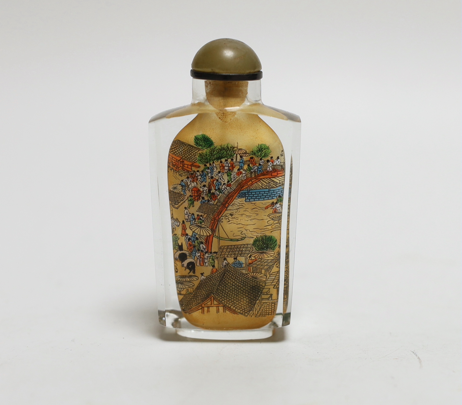 A Chinese inside painted snuff bottle, signed Yang Guoying, 9cm
